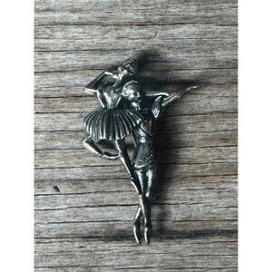 Vintage Beau Sterling Silver Figural Ballet Dancers Ballerina Man And Woman